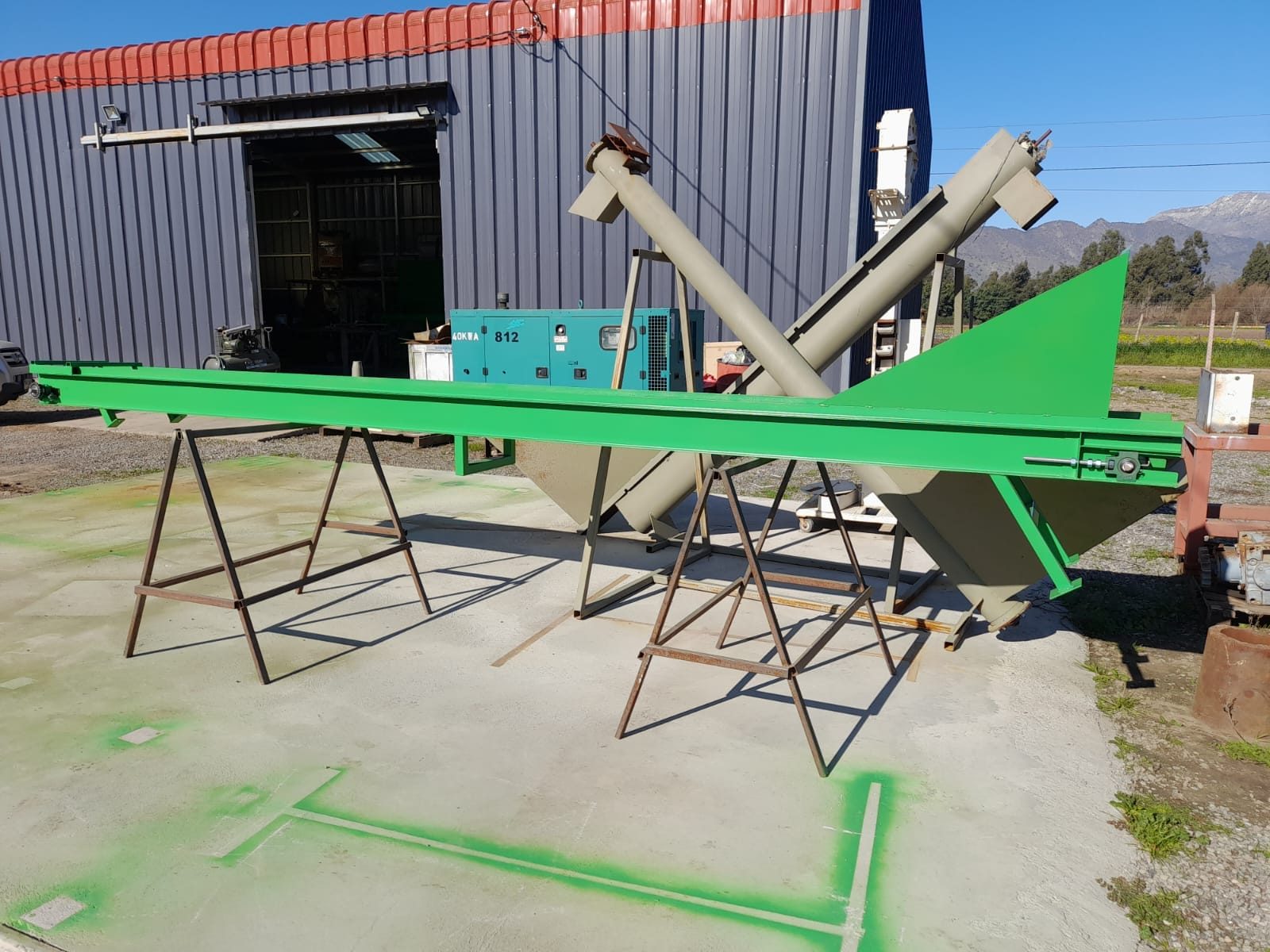 Rosca sin fin elevadora fabricada para alimentación de peletizadora